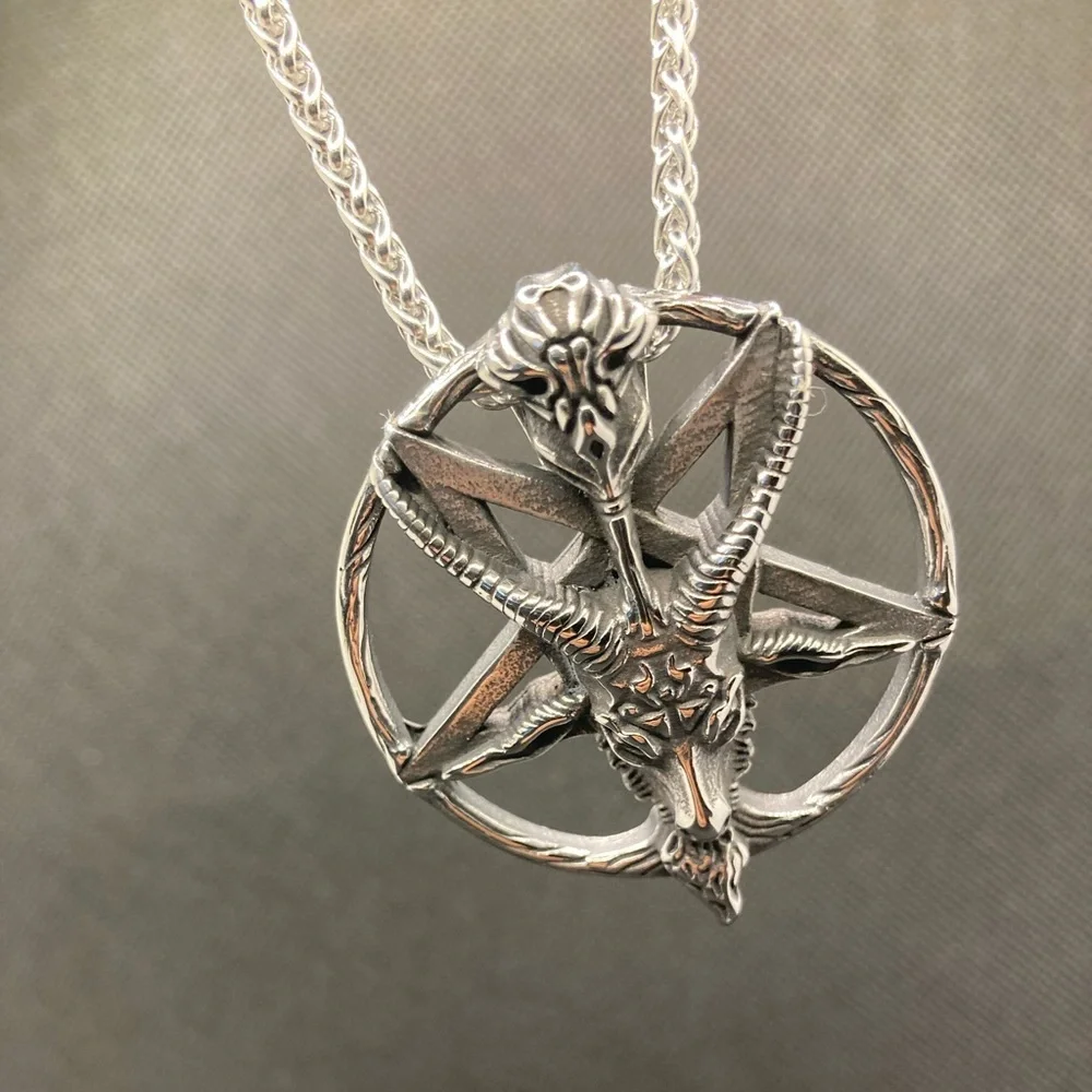Satanic WICCAN Cross Necklace
